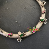 Silver Look Alike Hasli Choker -S621